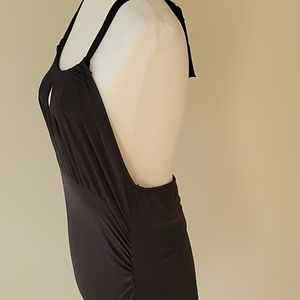 Black halter dress